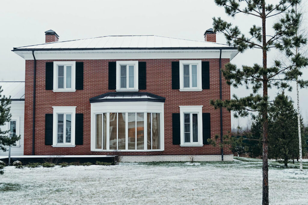 Ontario home in winter being heated by furnace